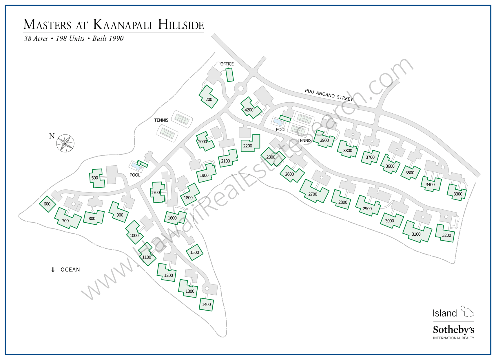 Masters Kaanapali Property Map Updated 2018
